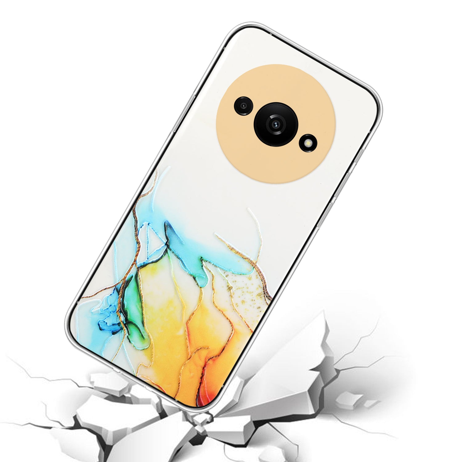 For Xiaomi Redmi A3 / Poco C61 4G Slim Case Marble Pattern Embossing TPU Phone Shell For Xiaomi Redmi A3 / Poco C61 4G Slim Case Marble Pattern Embossing TPU Phone Shell